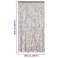 Miniatyrbilde 6 av 7: vidaXL Insektgardin gråbrun og hvit 100x220 cm chenille