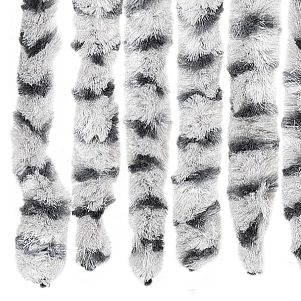vidaXL Insektsdraperi ljusgrå och mörkgrå 56x185 cm chenille