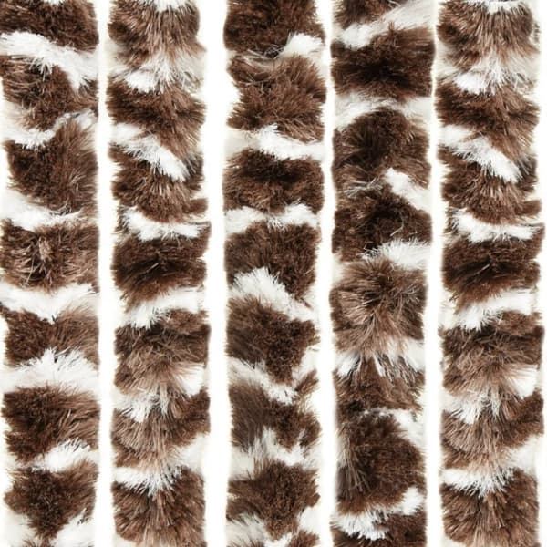 vidaXL Hyönteisverho ruskea ja valkoinen 56x185 cm Chenille