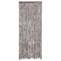 Pikkukuva 2 / 7: vidaXL Hyönteisverho ruskea ja valkoinen 56x185 cm Chenille