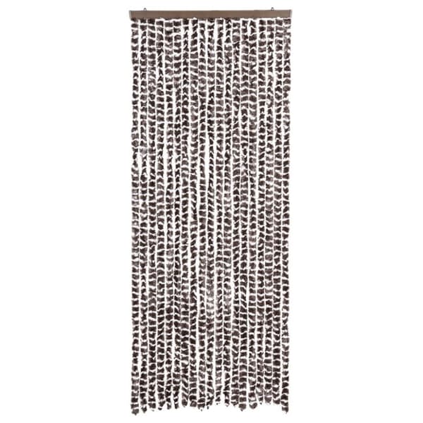 vidaXL Hyönteisverho ruskea ja valkoinen 56x185 cm Chenille