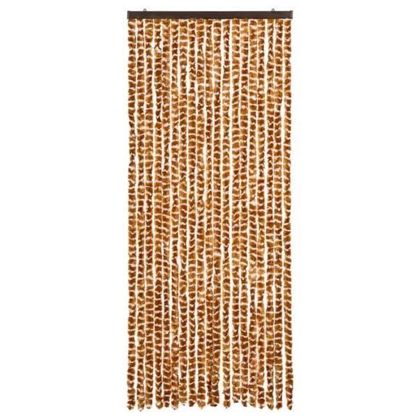 vidaXL Hyönteisverho okra ja valkoinen 56x185 cm Chenille