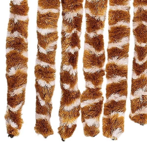 vidaXL Insektsdraperi ockra och vit 90x220 cm chenille