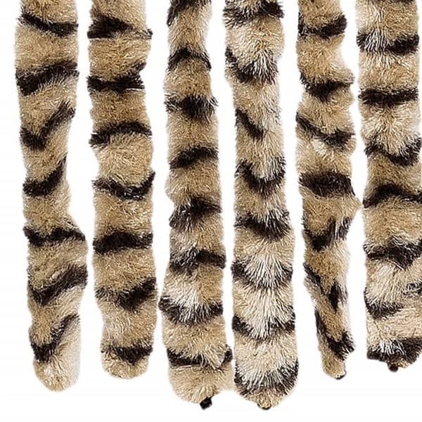 vidaXL Insektsdraperi beige och brun 90x220 cm chenille