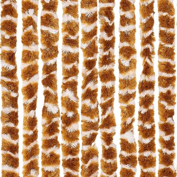 vidaXL insektgardin 100x220 cm chenille okker og hvid