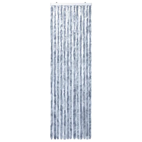 vidaXL Insektsdraperi silver 90x200 cm chenille