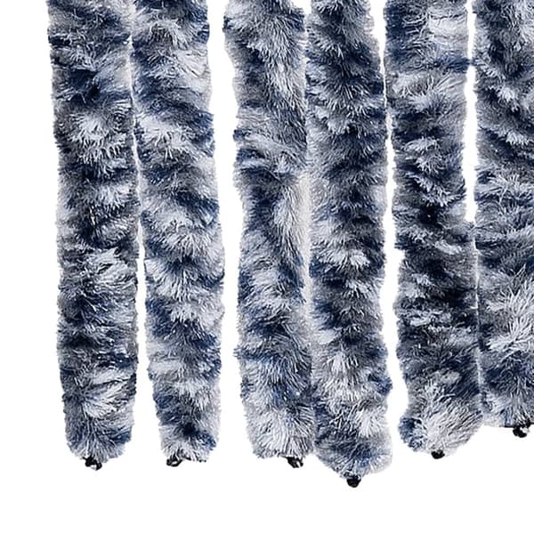 vidaXL Insektsdraperi blå och vit 118x220 cm chenille