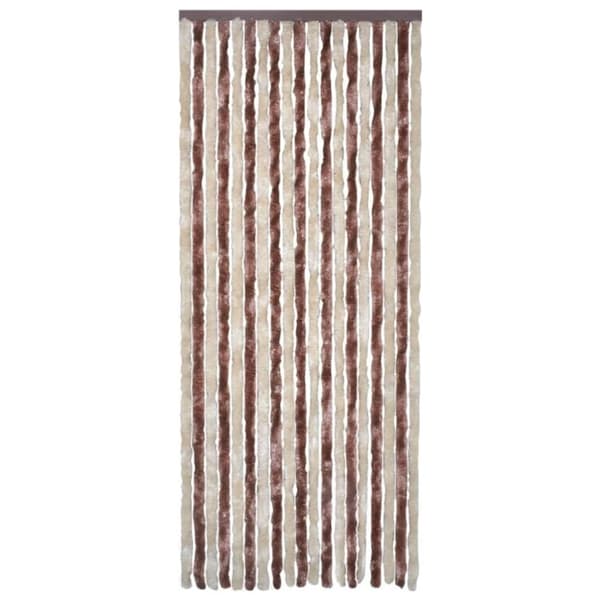 vidaXL Insektgardin beige og lysebrun 118x220 cm chenille
