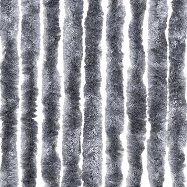 vidaXL Insektgardin sølv 118x220 cm chenille