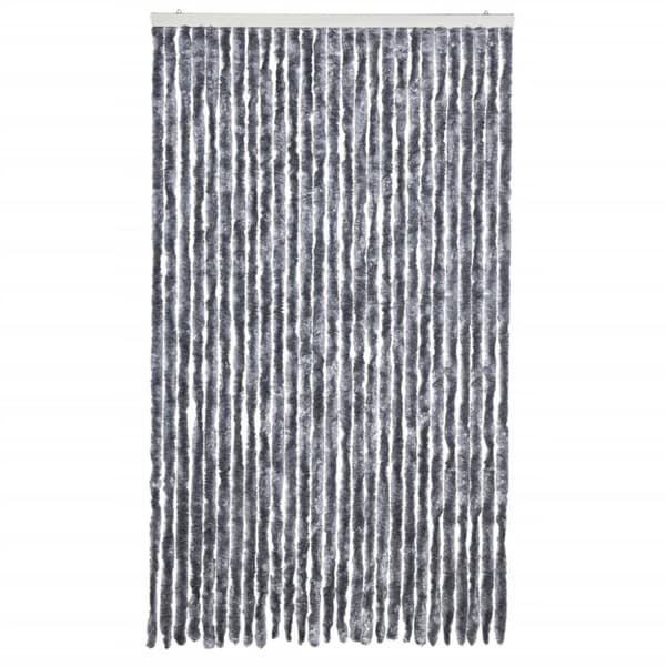 vidaXL Insektgardin sølv 118x220 cm chenille
