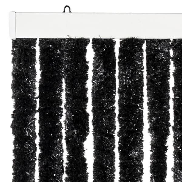 vidaXL Insektsdraperi antracit 90x200 cm chenille