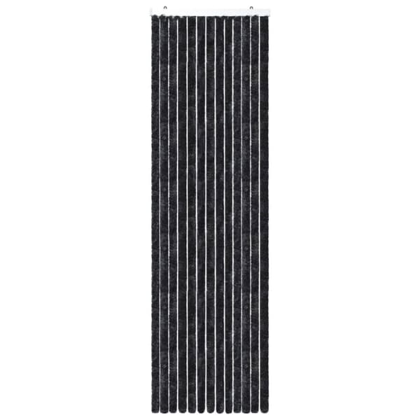 vidaXL Insektsdraperi antracit 90x200 cm chenille