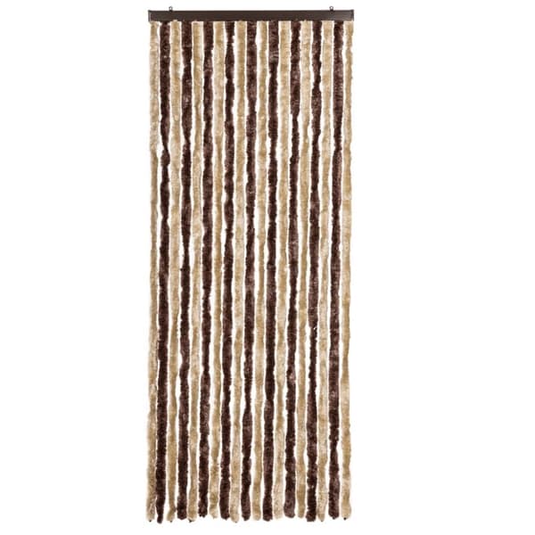 vidaXL Insektsdraperi beige och ljusbrun 56x200 cm chenille