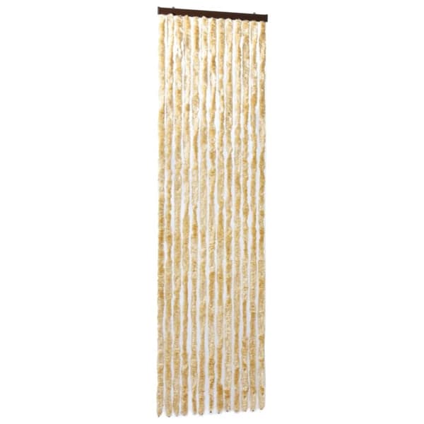 vidaXL Insektsdraperi beige 90x200 cm chenille
