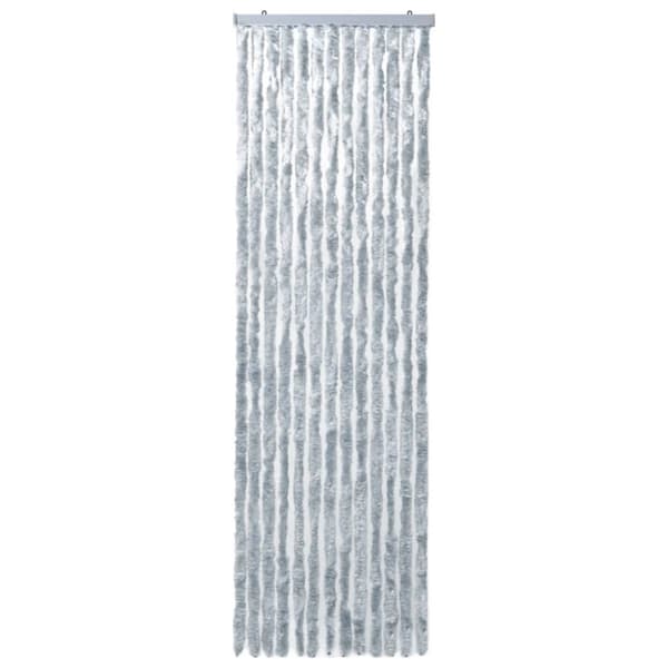 vidaXL insektgardin 90x200 cm chenille grå og hvid