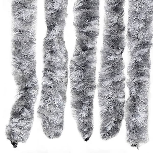 vidaXL Hyönteisverho hopea 56x200 cm Chenille