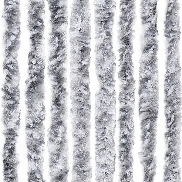 vidaXL Hyönteisverho hopea 56x200 cm Chenille