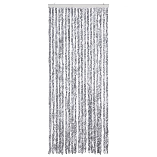 vidaXL Hyönteisverho hopea 56x200 cm Chenille