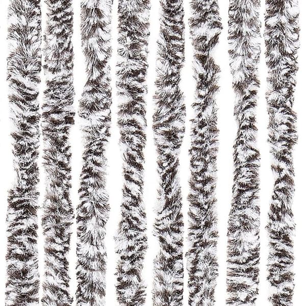 vidaXL insektgardin 56x200 cm chenille brun og beige