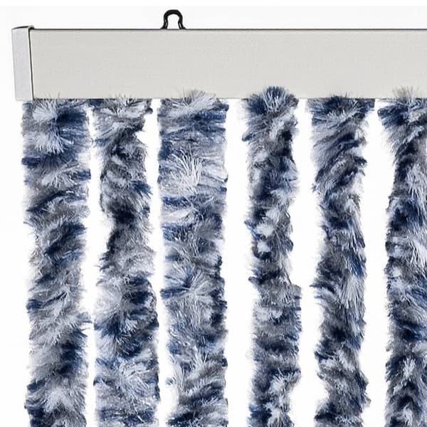 vidaXL Hyönteisverho sinivalkoinen 56x200 cm Chenille