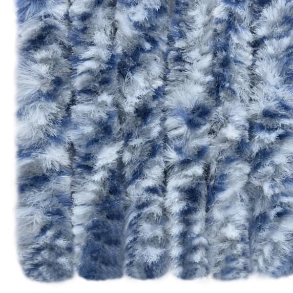 vidaXL Hyönteisverho sinivalkoinen 56x200 cm Chenille