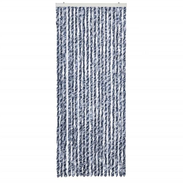vidaXL Hyönteisverho sinivalkoinen 56x200 cm Chenille