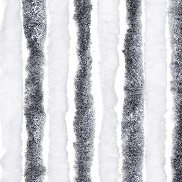 vidaXL insektgardin 118x200 cm chenille grå og hvid