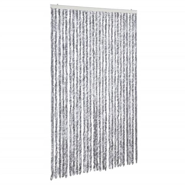 vidaXL Hyönteisverho harmaavalkoinen 118 x 220 cm Chenille