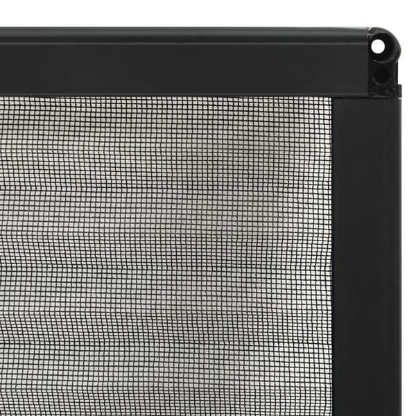 vidaXL plisseret insektnet til vinduer 80x100 cm aluminium antracitgrå
