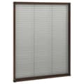 Miniatyrbilde 3 av 7: vidaXL Plissert insektskjerm for vindu aluminium brun 80x100 cm