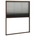 Miniatyrbilde 4 av 7: vidaXL Plissert insektskjerm for vindu aluminium brun 80x100 cm