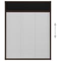 Miniatyrbilde 5 av 7: vidaXL Plissert insektskjerm for vindu aluminium brun 80x100 cm