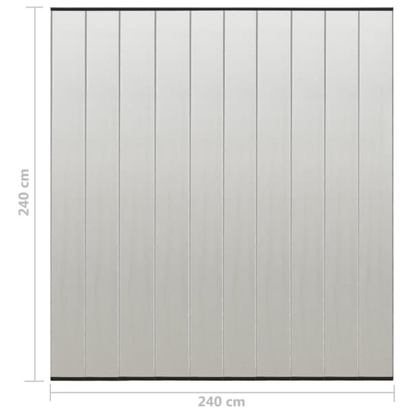 vidaXL Hyönteisverkko oveen 10-osaa musta 240x240 cm