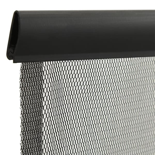 vidaXL Insektskjerm for dør med 5-delers nettgardin svart 120x240 cm