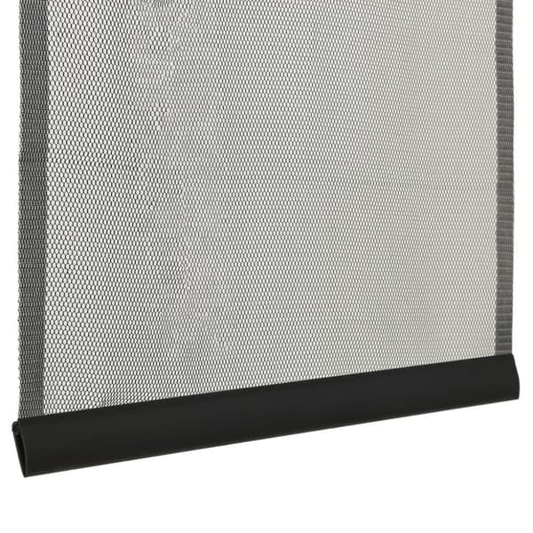 vidaXL Insektskjerm for dør med 5-delers nettgardin svart 120x240 cm