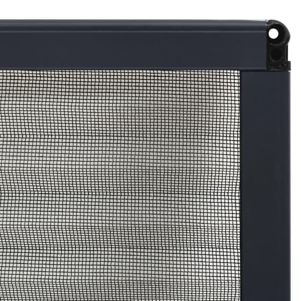vidaXL Plissert insektskjerm for vindu aluminium antrasitt 80x120 cm