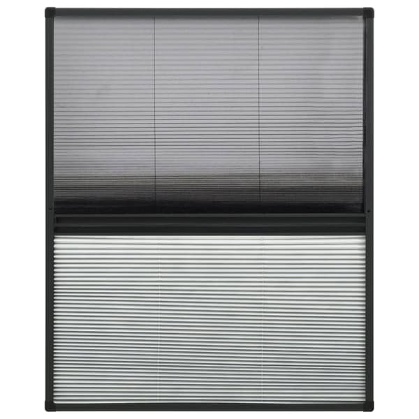 vidaXL plisseret insektnet til vinduer 80x100 cm afskygning aluminium