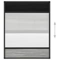 Miniatyrbillede 5 af 7: vidaXL plisseret insektnet til vinduer 80x100 cm afskygning aluminium