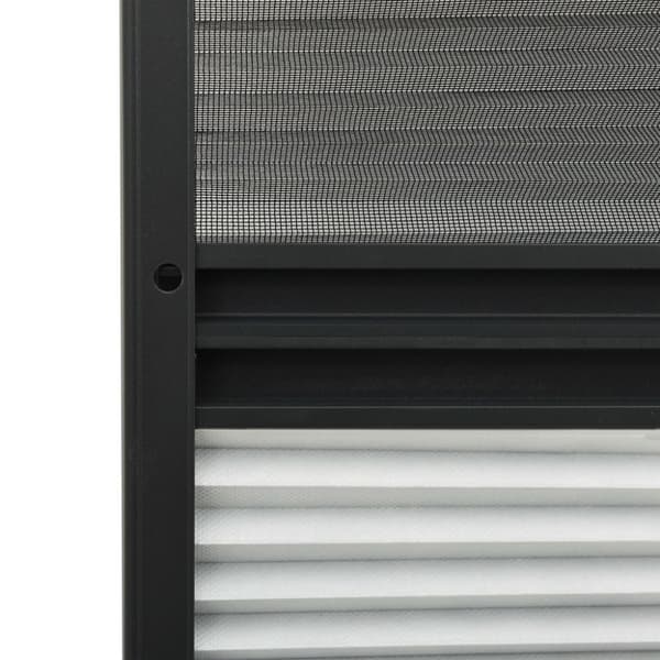 vidaXL plisseret insektnet til vinduer 80x100 cm afskygning aluminium
