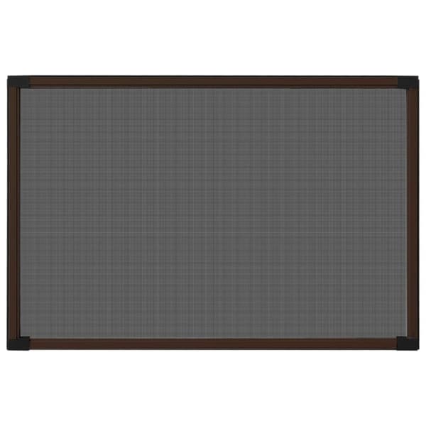 vidaXL Expanderbart insektsnät för fönster brun (100-193)x75 cm