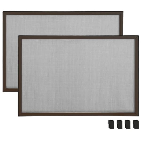 vidaXL Expanderbart insektsnät för fönster brun (100-193)x75 cm
