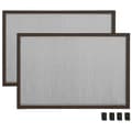 Miniatyrbilde 5 av 11: vidaXL Utvidbar insektskjerm for vindu brun (75-143)x50 cm
