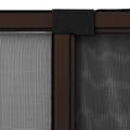Miniatyrbilde 8 av 11: vidaXL Utvidbar insektskjerm for vindu brun (75-143)x50 cm