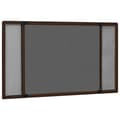 Miniatyrbilde 1 av 11: vidaXL Utvidbar insektskjerm for vindu brun (75-143)x50 cm