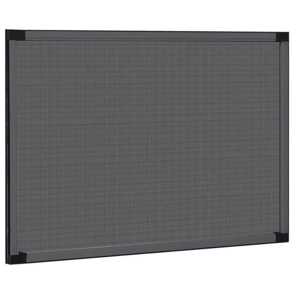 vidaXL Expanderbart insektsnät för fönster antracit (75-143)x50 cm