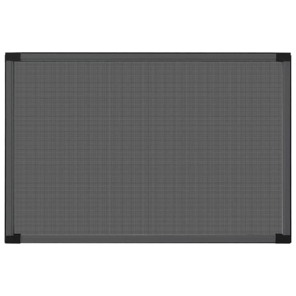 vidaXL Expanderbart insektsnät för fönster antracit (75-143)x50 cm