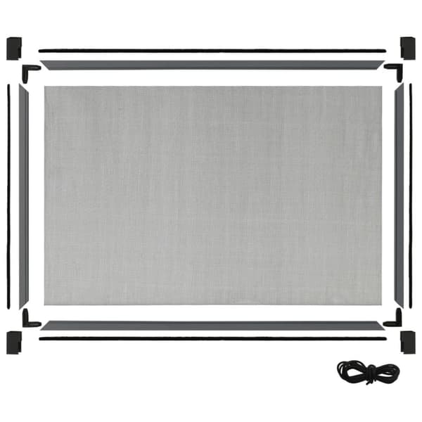 vidaXL Expanderbart insektsnät för fönster antracit (75-143)x50 cm