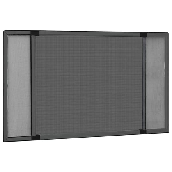 vidaXL Expanderbart insektsnät för fönster antracit (75-143)x50 cm