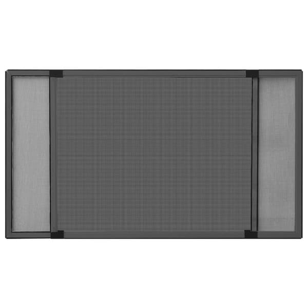 vidaXL Jatkettava hyönteisverkko ikkunaan antrasiitti (75-143)x50 cm
