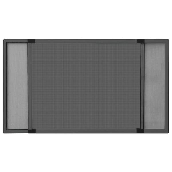 vidaXL Jatkettava hyönteisverkko ikkunaan antrasiitti (100-193)x75 cm